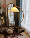 WOMO Pleated Gooseneck Floor Lamp-WM7013 thumbnail