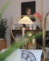 WOMO Pleated Gooseneck Floor Lamp-WM7013 thumbnail