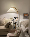 WOMO Pleated Gooseneck Floor Lamp-WM7013 thumbnail