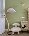 WOMO Pleated Gooseneck Floor Lamp-WM7013 thumbnail