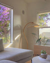WOMO Pleated Gooseneck Floor Lamp-WM7013 thumbnail