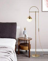 WOMO Bauhaus Globe Floor Lamp-WM7016