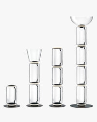 WOMO Glass Column Torchiere Floor Lamp-WM7018
