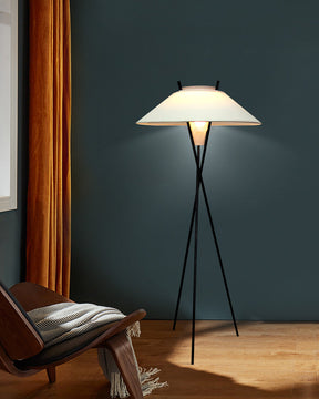 WOMO Japandi Cone Tripod Floor Lamp-WM7019