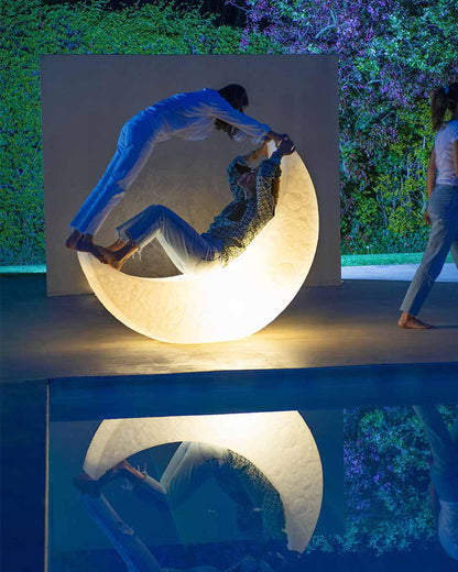 WOMO Crescent Moon Floor Lamp-WM7021