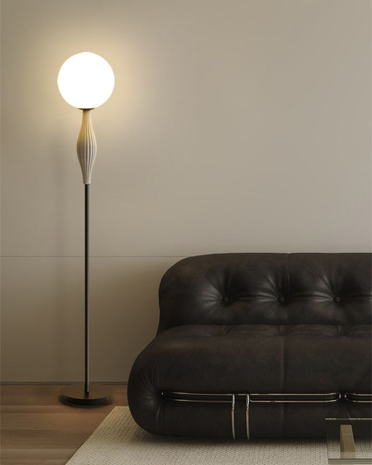 WOMO Glass Globe Floor Lamp-WM7024