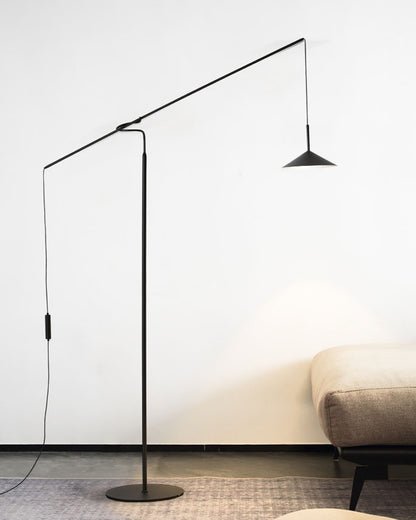 WOMO Cantilever Reading Floor Lamp over the Couch-WM7025