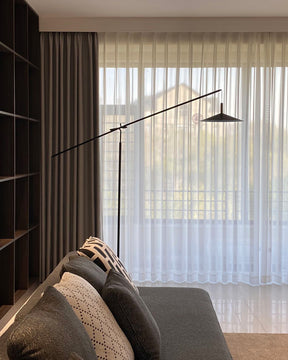 WOMO Cantilever Reading Floor Lamp over the Couch-WM7025