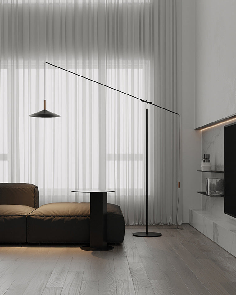 WOMO Cantilever Reading Floor Lamp over the Couch-WM7025