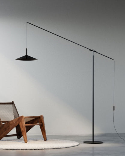 WOMO Cantilever Reading Floor Lamp over the Couch-WM7025