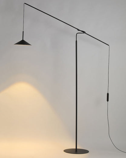 WOMO Cantilever Reading Floor Lamp over the Couch-WM7025