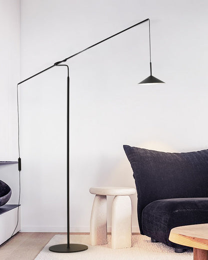 WOMO Cantilever Reading Floor Lamp over the Couch-WM7025