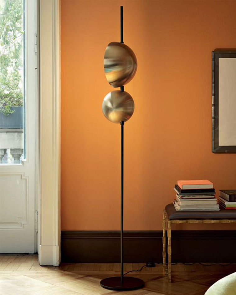 WOMO 2-bulb Semi-Globe Floor Lamp-WM7026