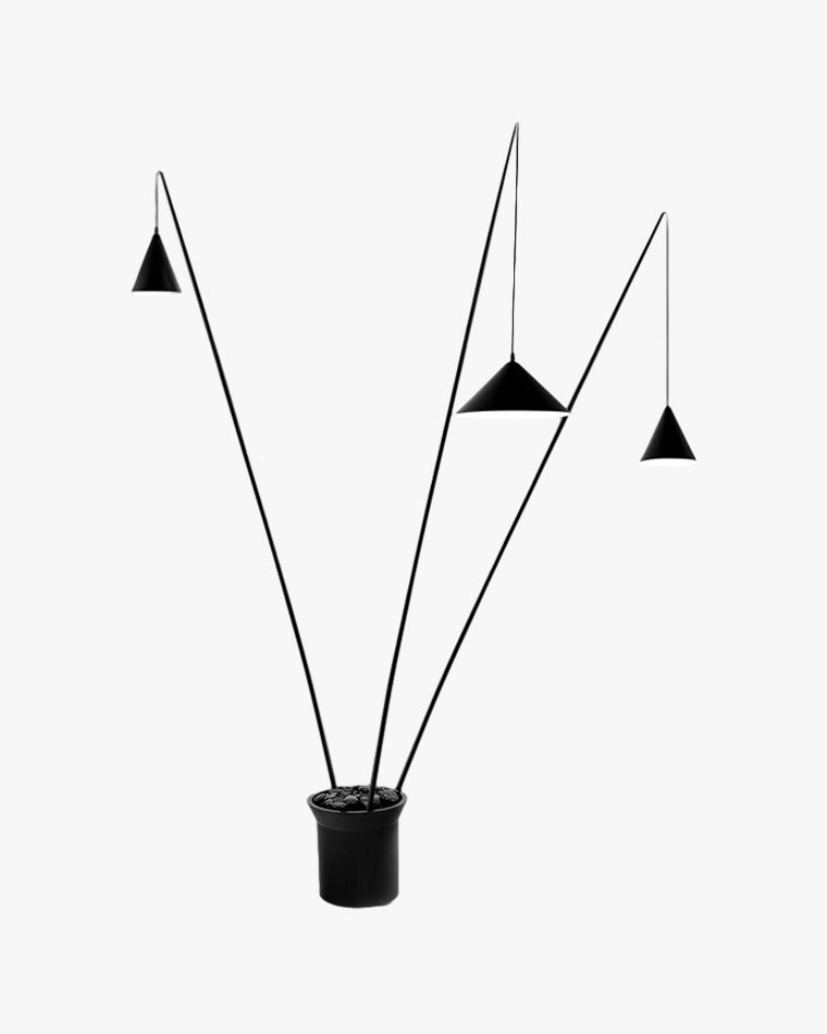 WOMO 3-light Overhanging Floor Lamp-WM7031