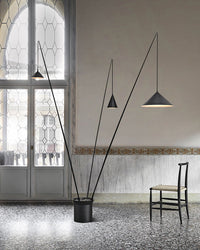 WOMO 3-light Overhanging Floor Lamp-WM7031