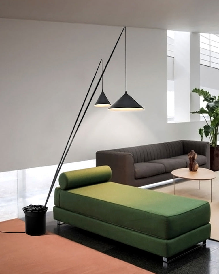 WOMO 3-light Overhanging Floor Lamp-WM7031