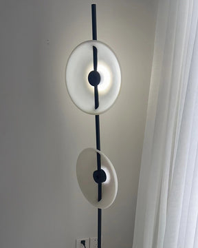 WOMO 2-bulb Marble Floor Lamp-WM7032