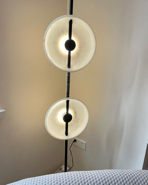 WOMO 2-bulb Marble Floor Lamp-WM7032