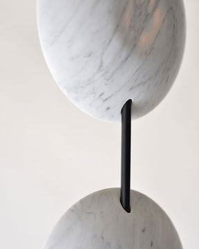 WOMO 2-bulb Marble Floor Lamp-WM7032