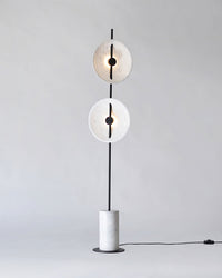 WOMO 2-bulb Marble Floor Lamp-WM7032