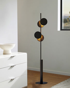 WOMO Black Pole Floor Lamp-WM7037