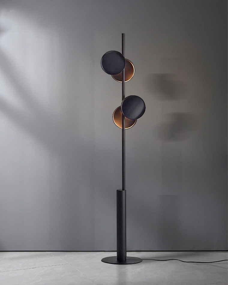 WOMO Black Pole Floor Lamp-WM7037