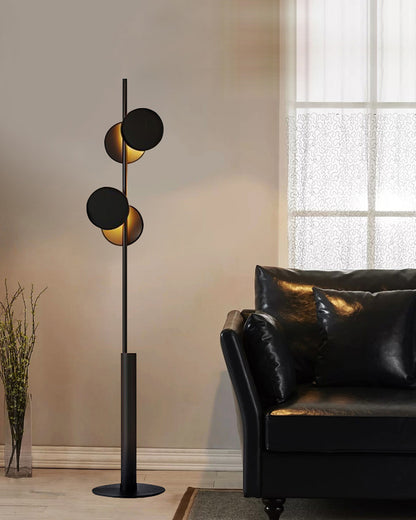 WOMO Black Pole Floor Lamp-WM7037