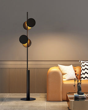 WOMO Black Pole Floor Lamp-WM7037