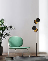 WOMO Black Pole Floor Lamp-WM7037