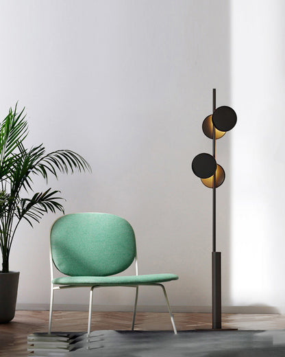 WOMO Black Pole Floor Lamp-WM7037