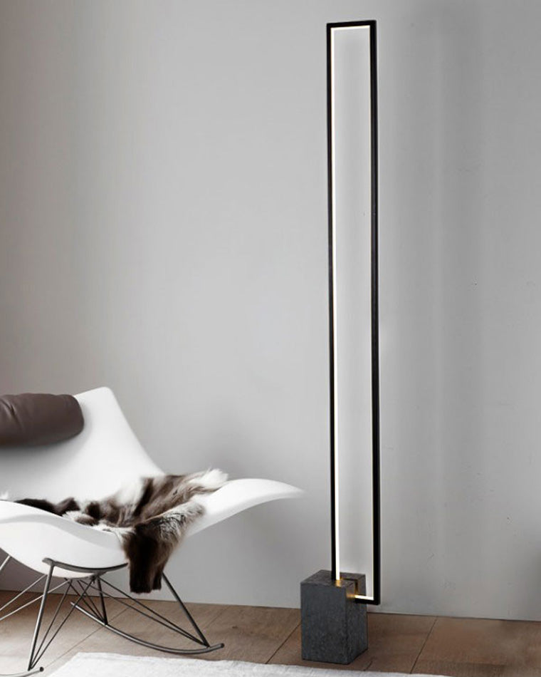 WOMO Rectangular LED Marble Floor Lamp-WM7039