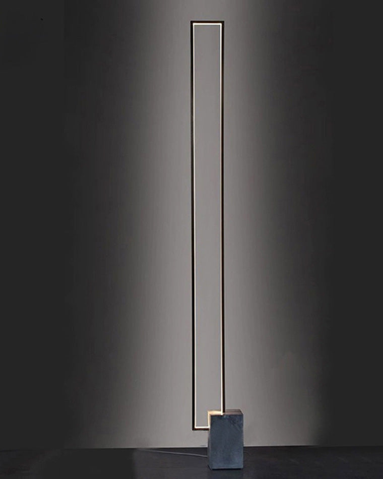 WOMO Rectangular LED Marble Floor Lamp-WM7039