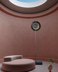 WOMO Solar Eclipse Round Floor Lamps-WM7040