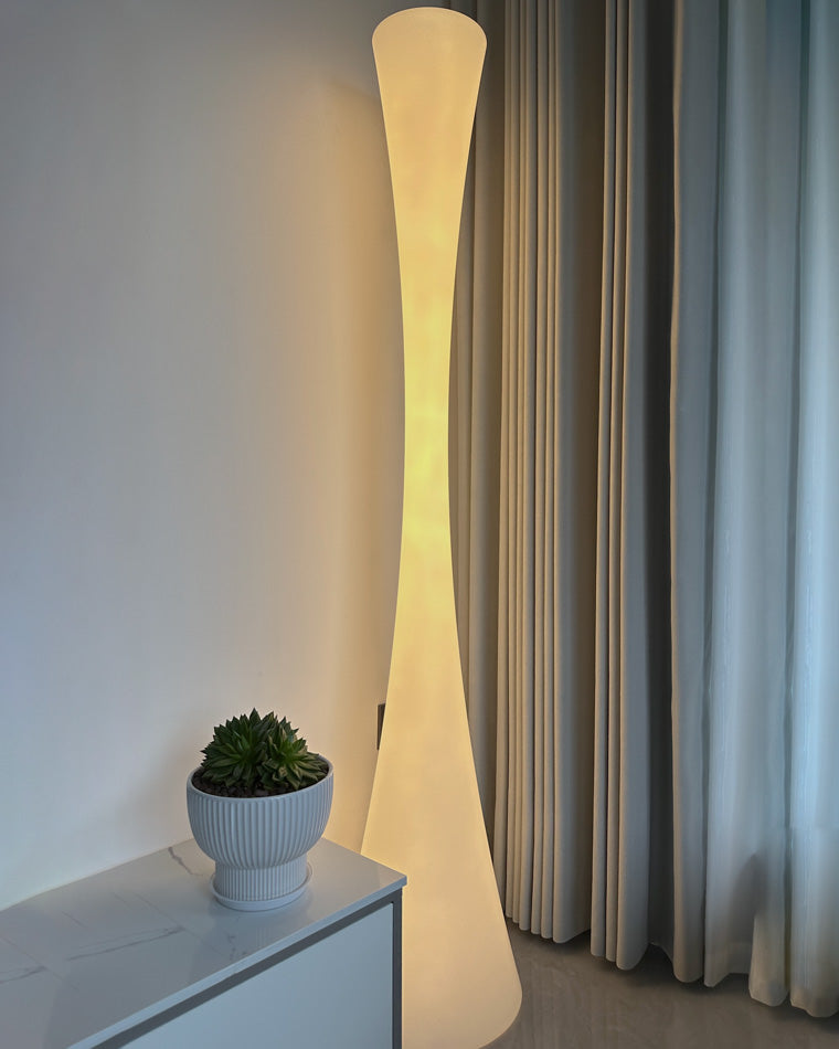 WOMO Tall Cylinder Floor Lamp with Hue Dimmer-WM7043