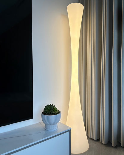 WOMO Tall Cylinder Floor Lamp with Hue Dimmer-WM7043