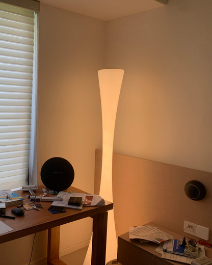 WOMO Tall Cylinder Floor Lamp with Hue Dimmer-WM7043