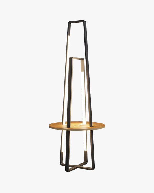 WOMO Tower Floor Lamp with Shelf-WM7048