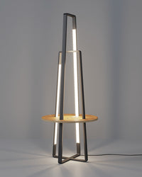 WOMO Tower Floor Lamp with Shelf-WM7048