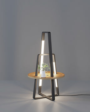 WOMO Tower Floor Lamp with Shelf-WM7048