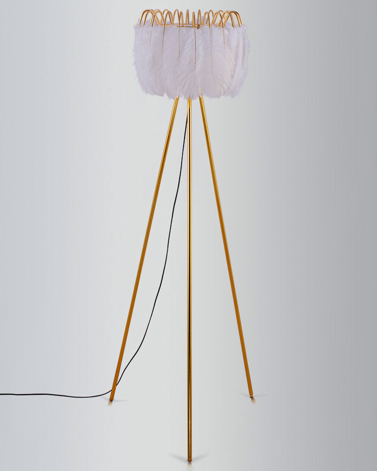WOMO Tripod Feather Floor Lamp-WM7051