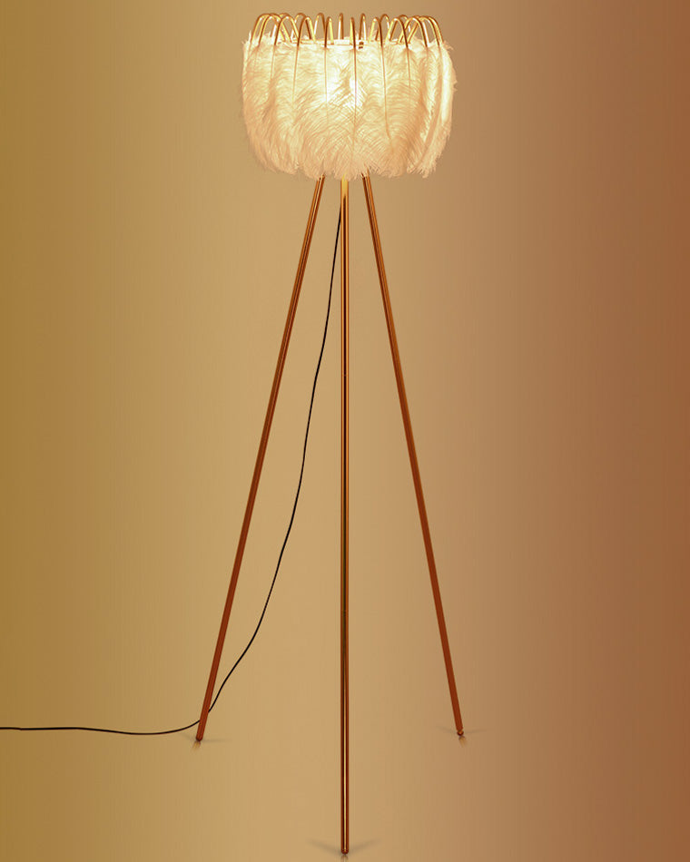 WOMO Tripod Feather Floor Lamp-WM7051