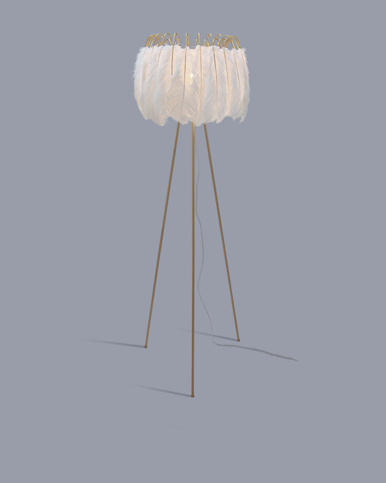 WOMO Tripod Feather Floor Lamp-WM7051