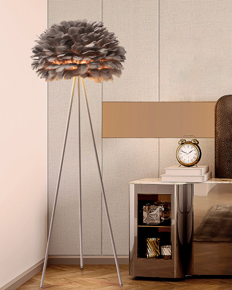 WOMO Feather Tripod Floor Lamp-WM7053