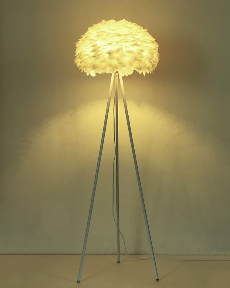 WOMO Feather Tripod Floor Lamp-WM7053