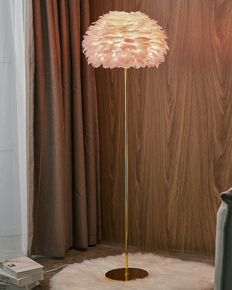 WOMO Feather Tripod Floor Lamp-WM7053