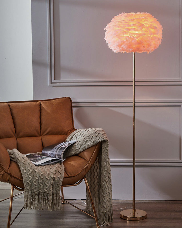 WOMO Feather Tripod Floor Lamp-WM7053