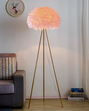 WOMO Feather Tripod Floor Lamp-WM7053