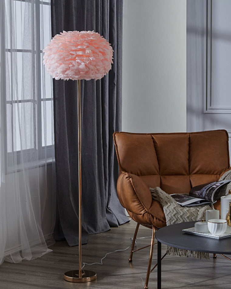 WOMO Feather Tripod Floor Lamp-WM7053