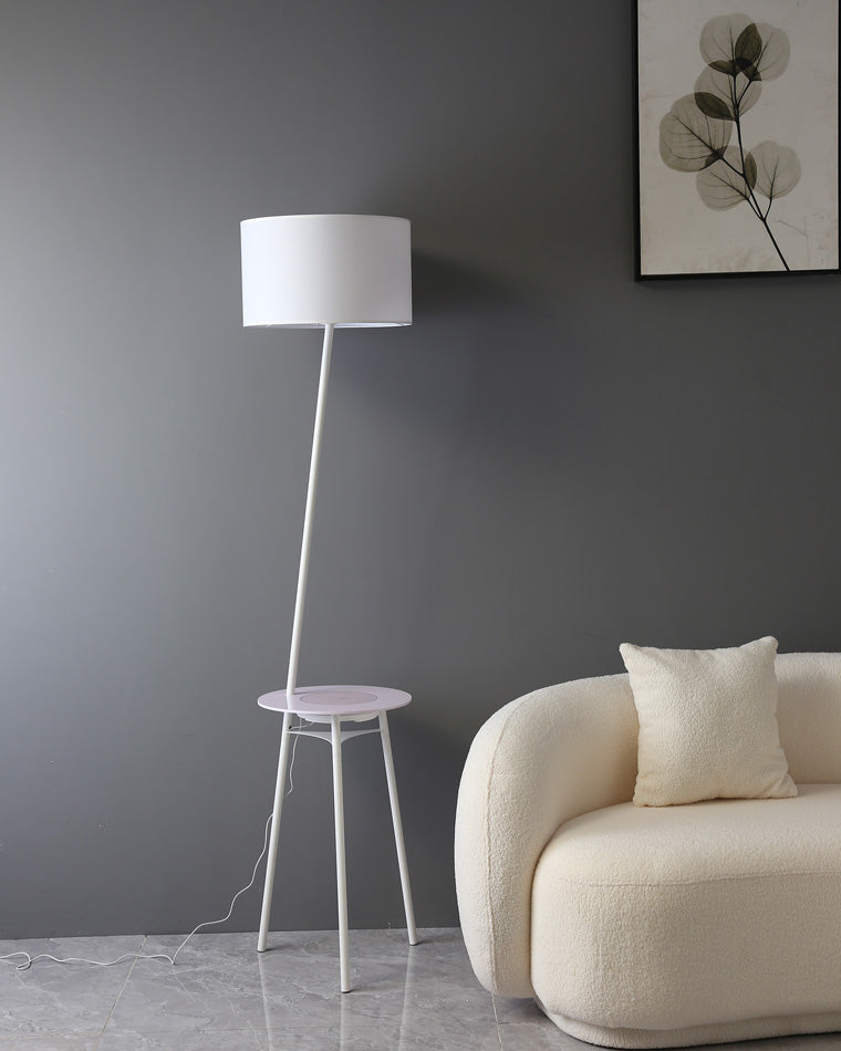 WOMO Dimmable Tripod Floor Lamp with Charging Tray-WM7057