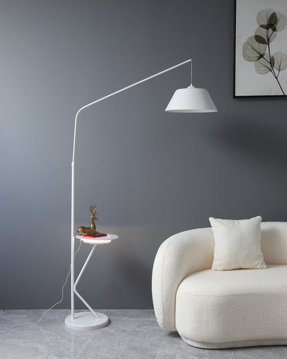 WOMO Dimmable Hanging Floor Lamp with Charging Tray-WM7059